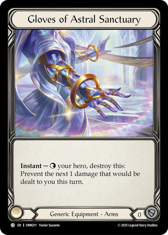 Gloves Of Astral Sanctuary [OMN211] (Omens of the Third Age) | Boutique FDB TCG