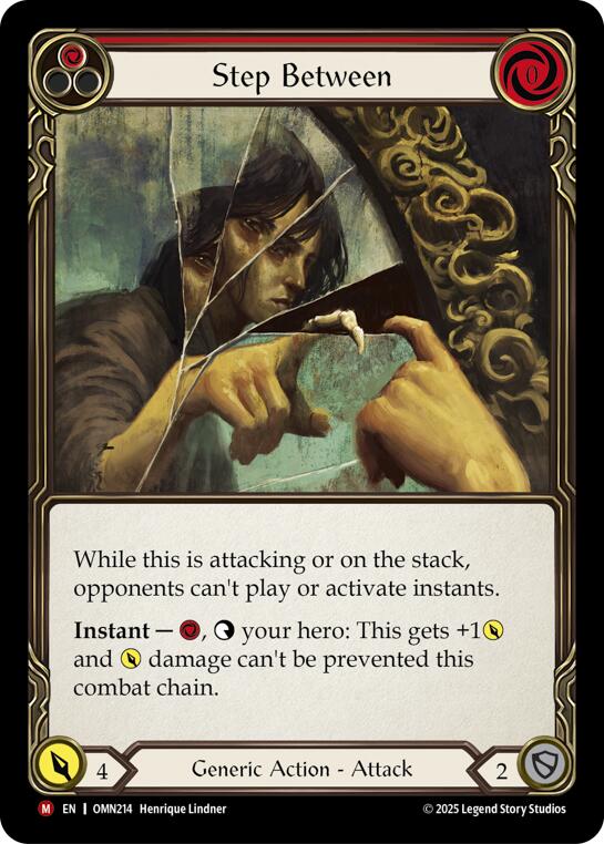 Step Between (Red) [OMN214] (Omens of the Third Age)  Rainbow Foil | Boutique FDB TCG