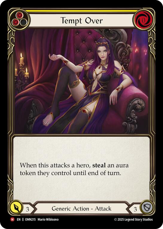 Tempt Over (Yellow) [OMN215] (Omens of the Third Age) | Boutique FDB TCG