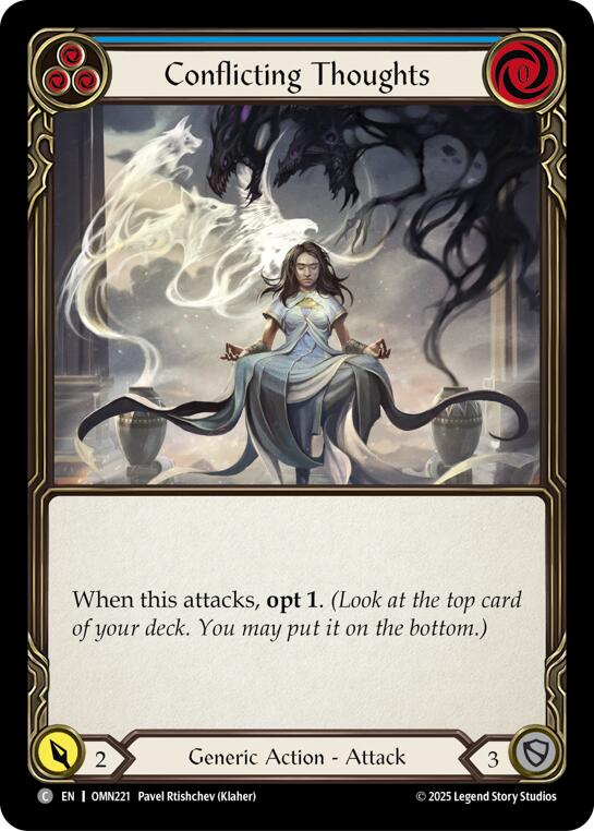 Conflicting Thoughts (Blue) [OMN221] (Omens of the Third Age) | Boutique FDB TCG