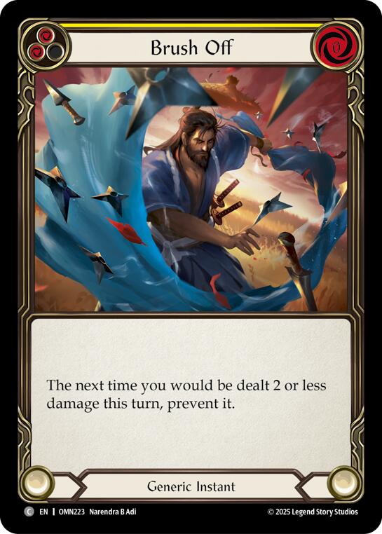 Brush Off (Yellow) [OMN223] (Omens of the Third Age) | Boutique FDB TCG