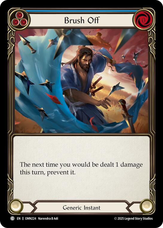 Brush Off (Blue) [OMN224] (Omens of the Third Age) | Boutique FDB TCG