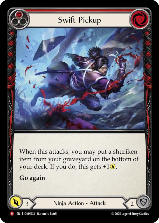 Swift Pickup (Red) [OMN231] (Omens of the Third Age) | Boutique FDB TCG