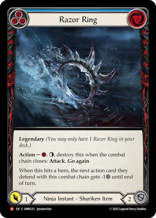 Razor Ring (Blue) [OMN233] (Omens of the Third Age) | Boutique FDB TCG