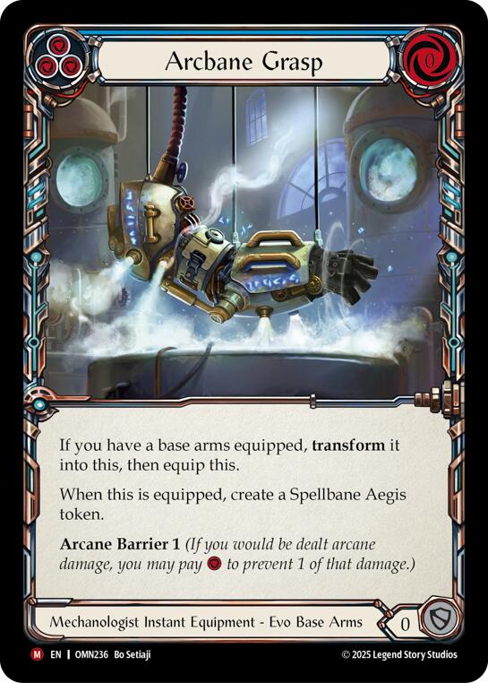 Arcbane Grasp (Blue) [OMN236] (Omens of the Third Age)  Cold Foil | Boutique FDB TCG