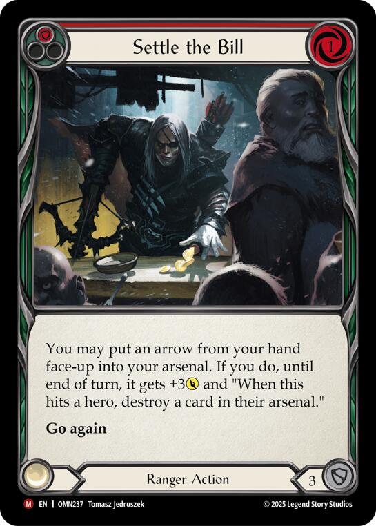 Settle The Bill (Red) [OMN237] (Omens of the Third Age) | Boutique FDB TCG