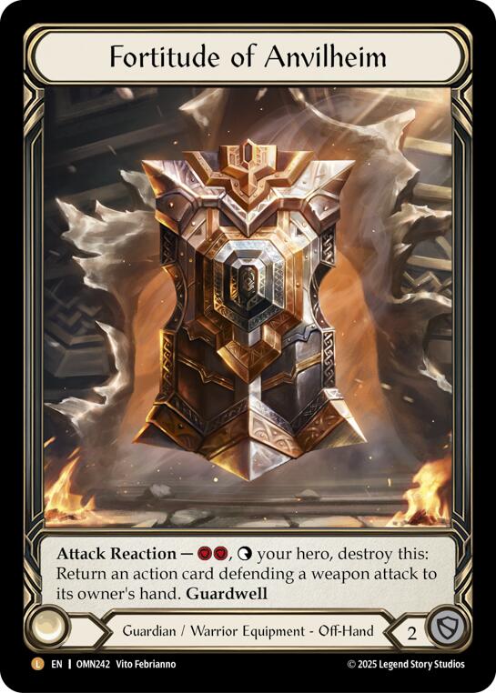 Fortitude Of Anvilheim [OMN242] (Omens of the Third Age)  Rainbow Foil | Boutique FDB TCG