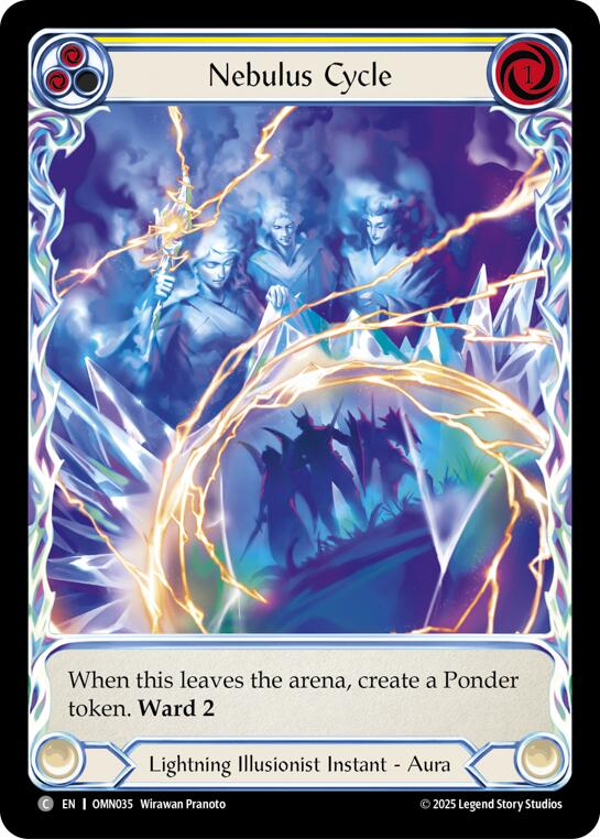 Nebulus Cycle (Yellow) (Extended Art) [OMN035] (Omens of the Third Age)  Cold Foil | Boutique FDB TCG