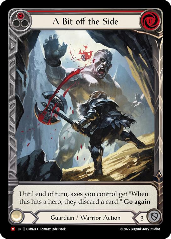 A Bit Off The Side (Red) (Extended Art) [OMN243] (Omens of the Third Age)  Cold Foil | Boutique FDB TCG