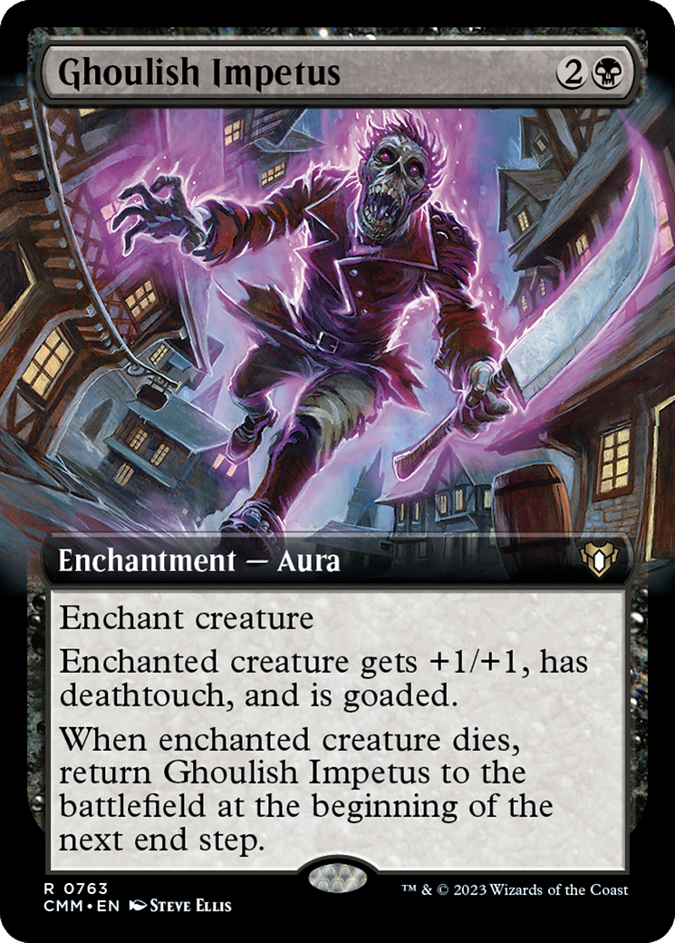 Ghoulish Impetus (Extended Art) [Commander Masters] | Boutique FDB TCG