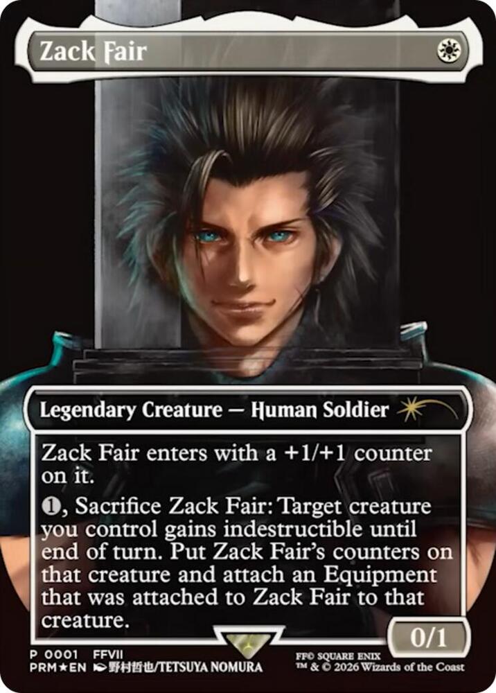 Zack Fair (1) [Media Promos] | Boutique FDB TCG