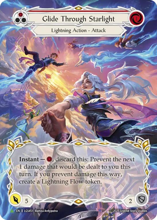 Glide Through Starlight (Red) [LGS451] (Promo)  Cold Foil | Boutique FDB TCG