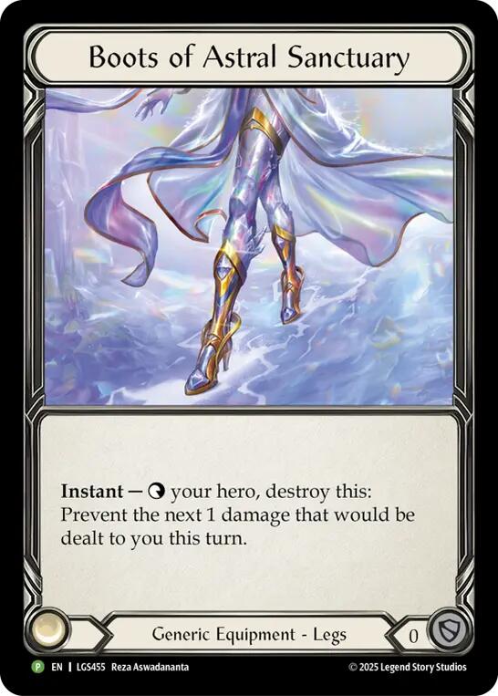 Boots Of Astral Sanctuary [LGS455] (Promo)  Cold Foil | Boutique FDB TCG