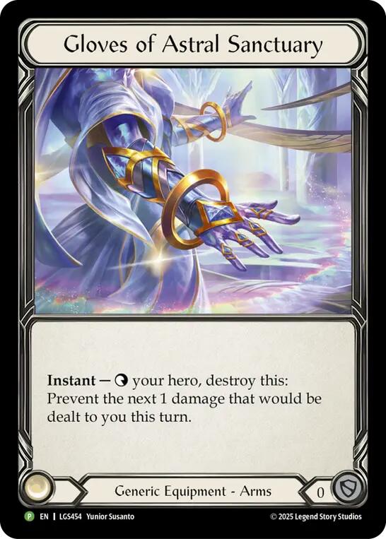 Gloves Of Astral Sanctuary [LGS454] (Promo)  Cold Foil | Boutique FDB TCG