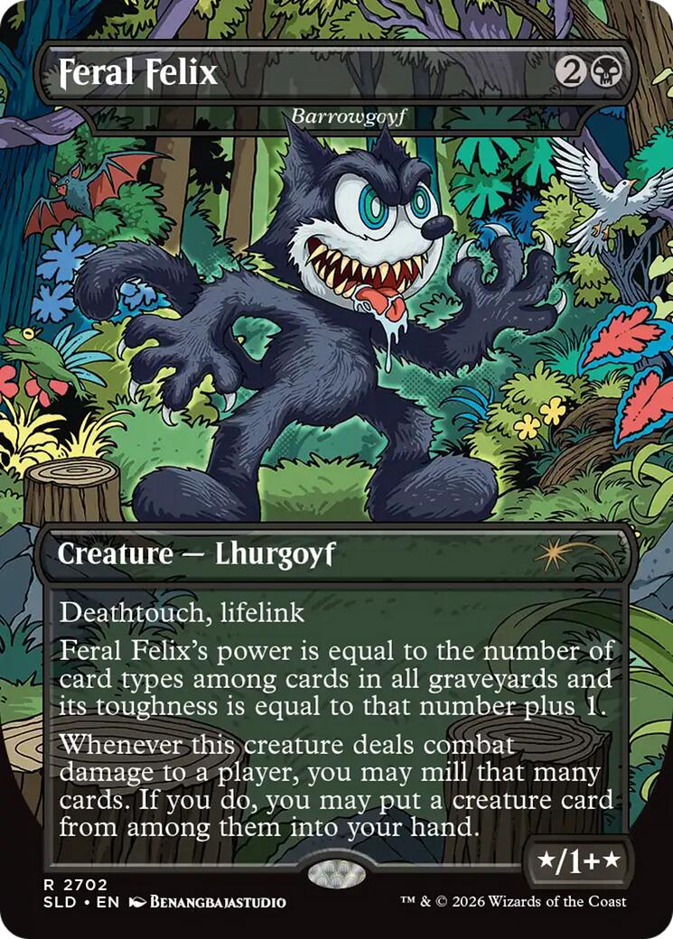 Feral Felix - Barrowgoyf [Secret Lair Drop Series] | Boutique FDB TCG