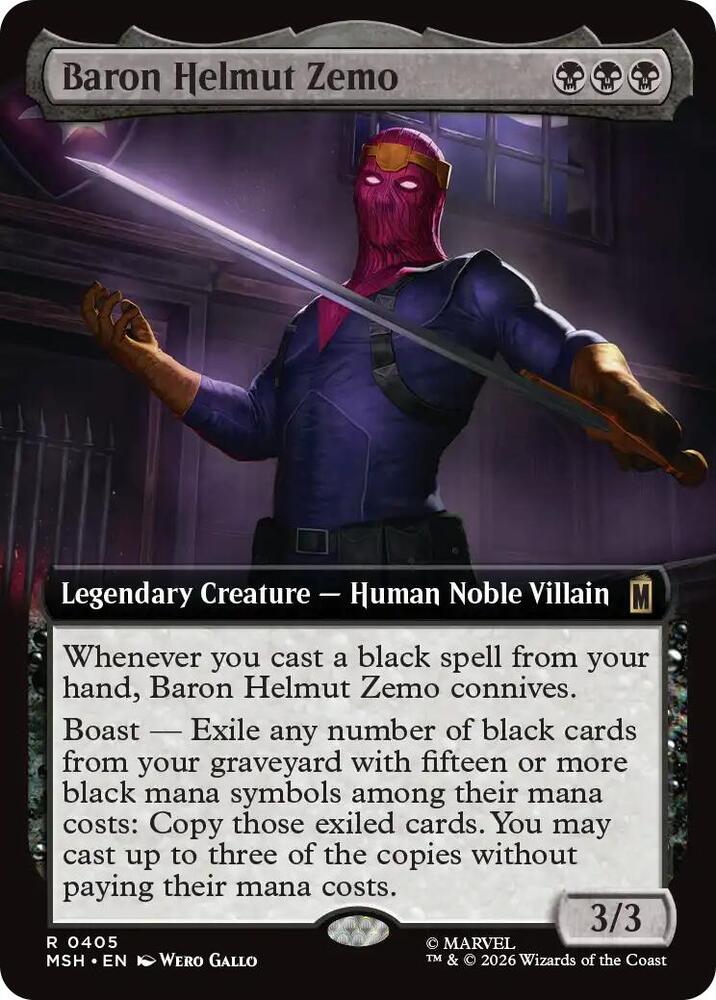 Baron Helmut Zemo (Extended Art) (405) [Marvel Super Heroes] | Boutique FDB TCG