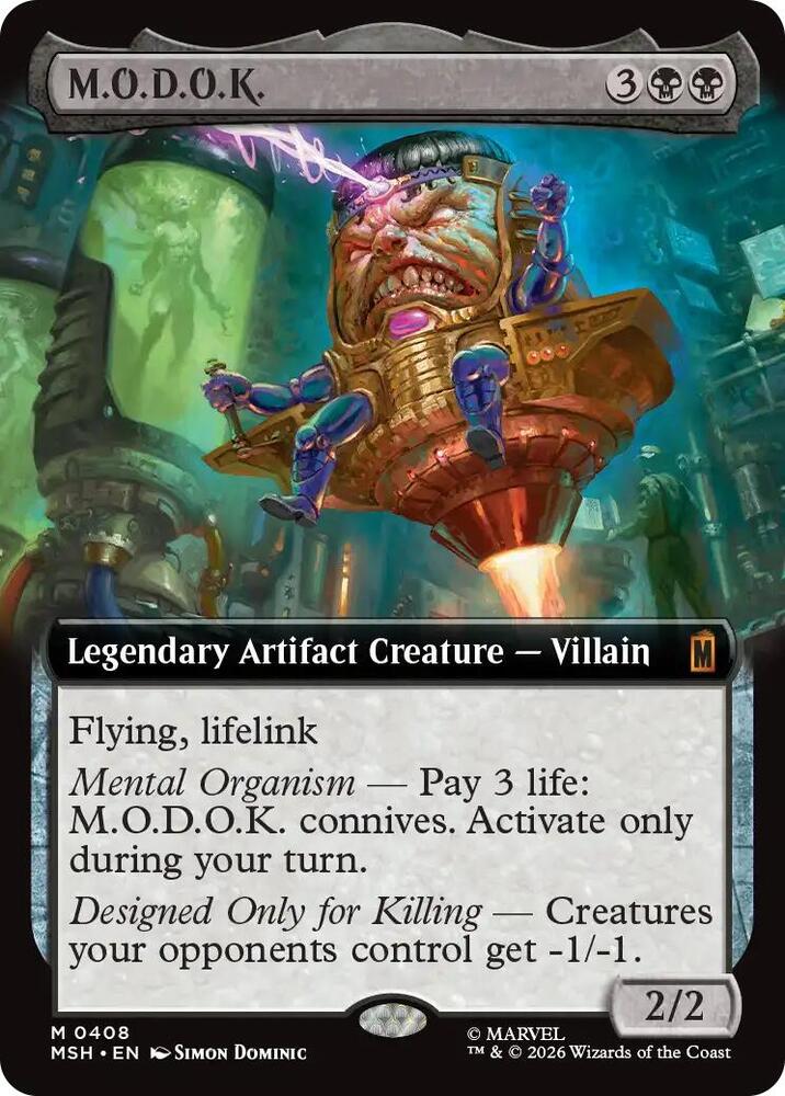 M.O.D.O.K. (Extended Art) (408) [Marvel Super Heroes] | Boutique FDB TCG