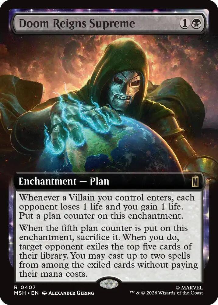 Doom Reigns Supreme (Extended Art) (407) [Marvel Super Heroes] | Boutique FDB TCG