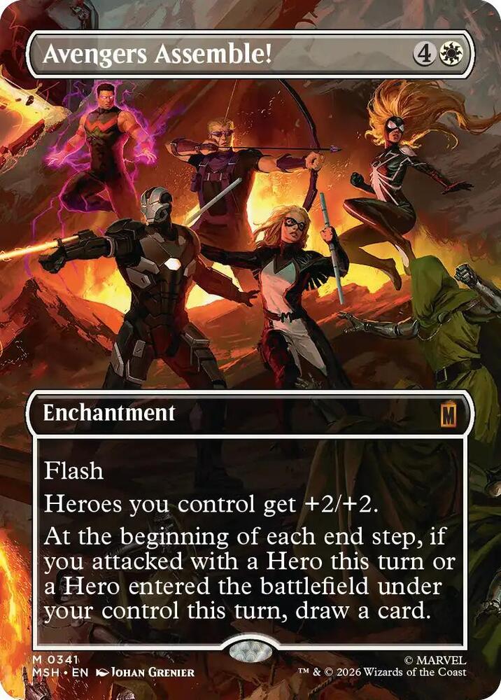Avengers Assemble! (Borderless) (0341) [Marvel Super Heroes] | Boutique FDB TCG