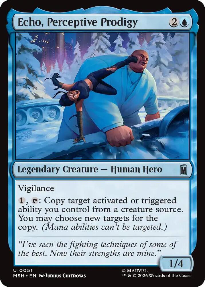 Echo, Perceptive Prodigy (51) [Marvel Super Heroes] | Boutique FDB TCG