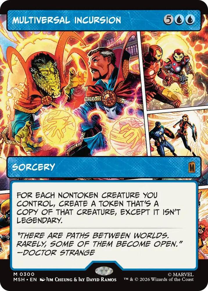 Multiversal Incursion (Borderless) (300) [Marvel Super Heroes] | Boutique FDB TCG
