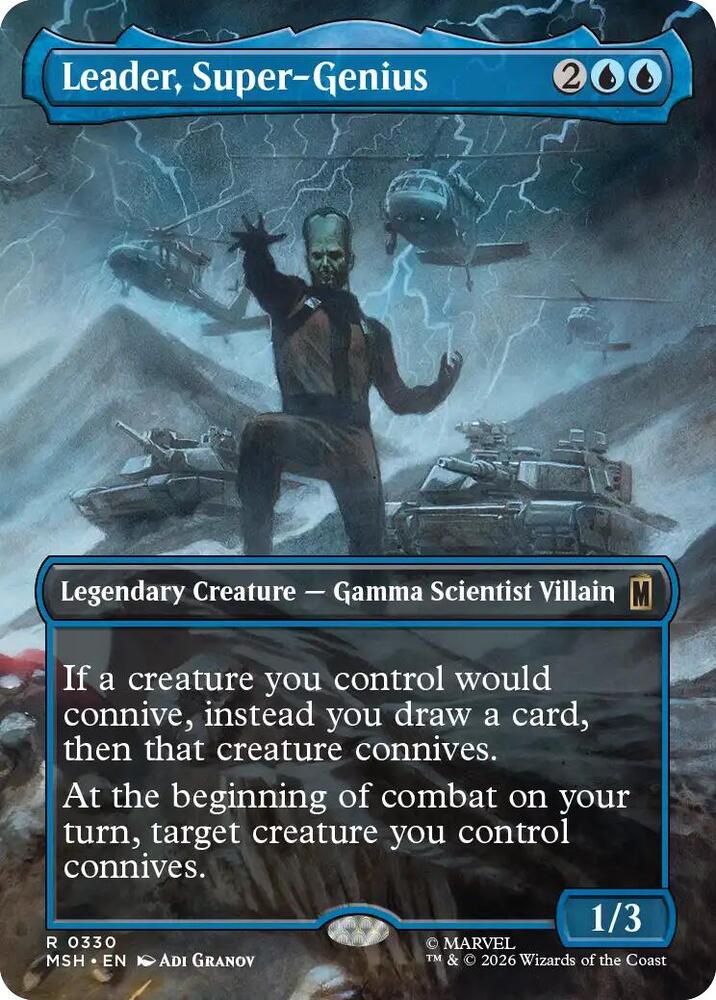 Leader, Super-Genius (Borderless) (330) [Marvel Super Heroes] | Boutique FDB TCG
