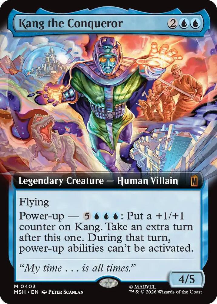 Kang the Conqueror (Extended Art) (403) [Marvel Super Heroes] | Boutique FDB TCG