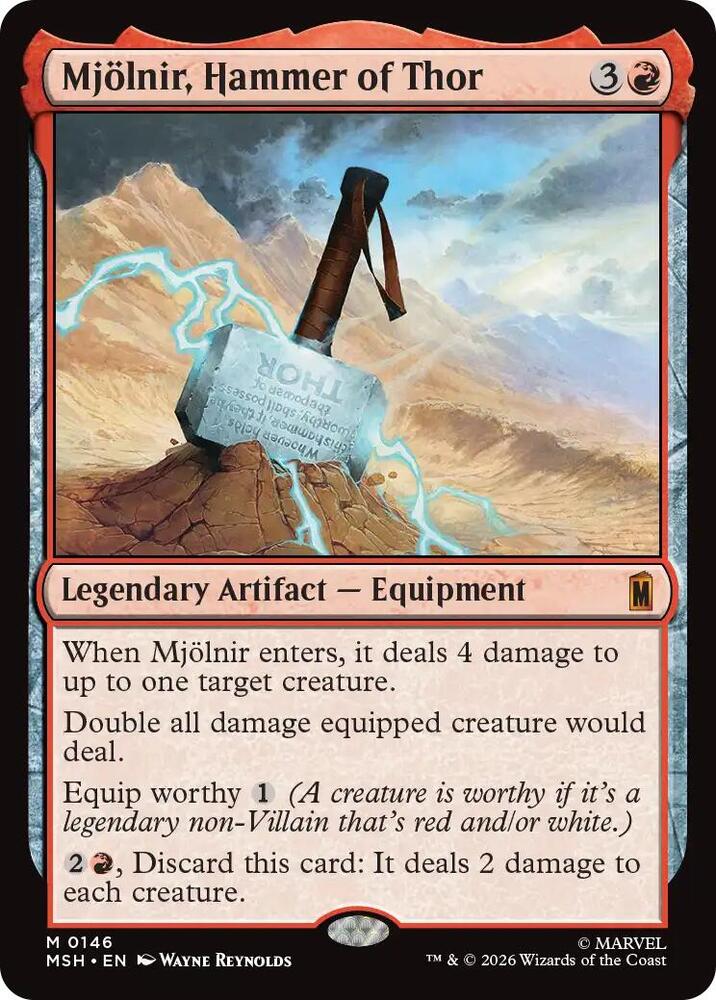 Mjolnir, Hammer of Thor (146) [Marvel Super Heroes] | Boutique FDB TCG