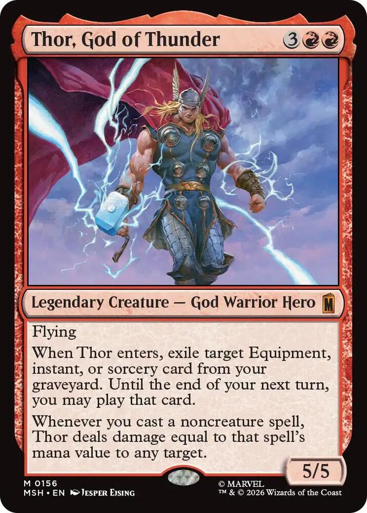 Thor, God of Thunder (156) [Marvel Super Heroes] | Boutique FDB TCG