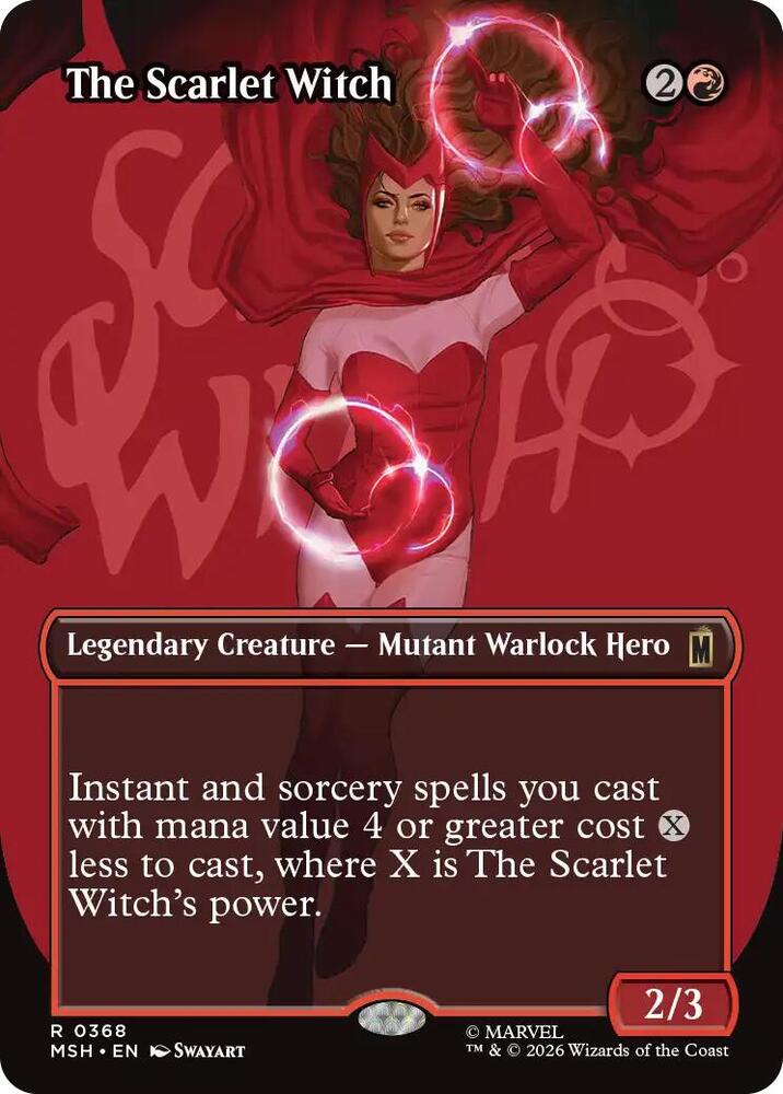 The Scarlet Witch (Borderless) (368) [Marvel Super Heroes] | Boutique FDB TCG
