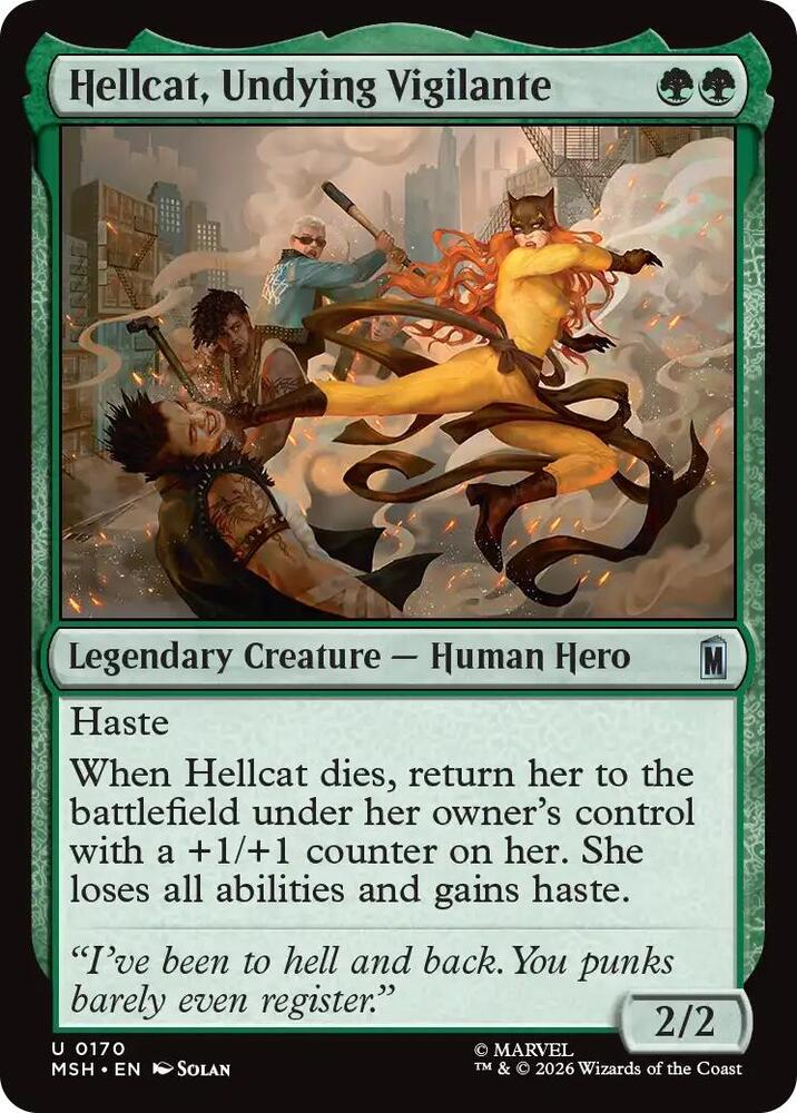 Hellcat, Undying Vigilante (170) [Marvel Super Heroes] | Boutique FDB TCG