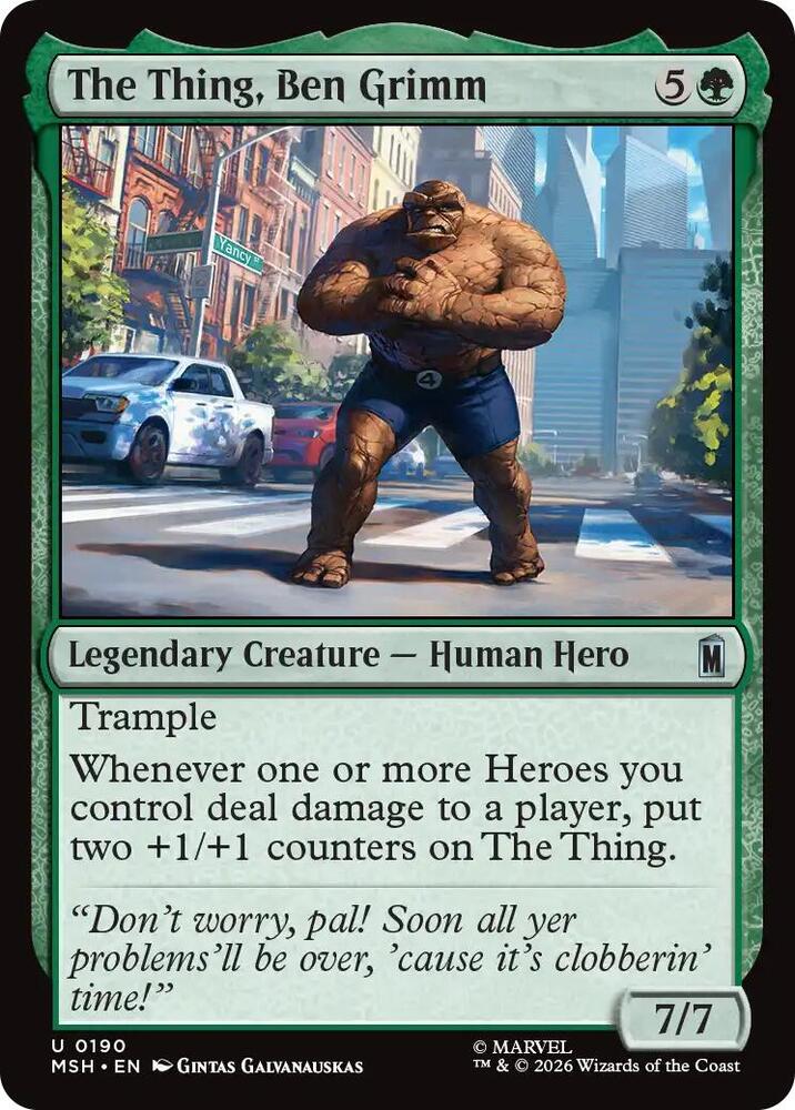 The Thing, Ben Grimm (190) [Marvel Super Heroes] | Boutique FDB TCG