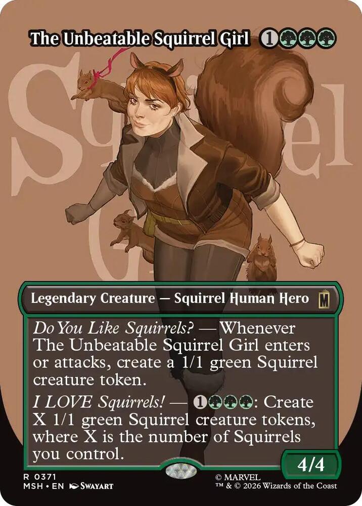The Unbeatable Squirrel Girl (Borderless) (371) [Marvel Super Heroes] | Boutique FDB TCG