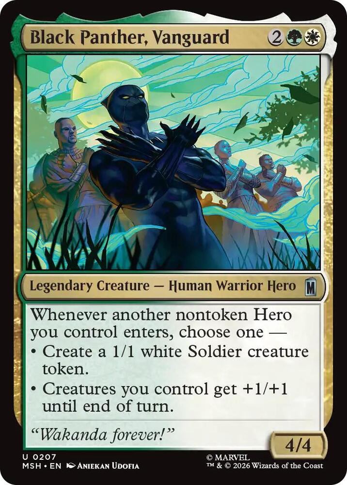 Black Panther, Vanguard (207) [Marvel Super Heroes] | Boutique FDB TCG