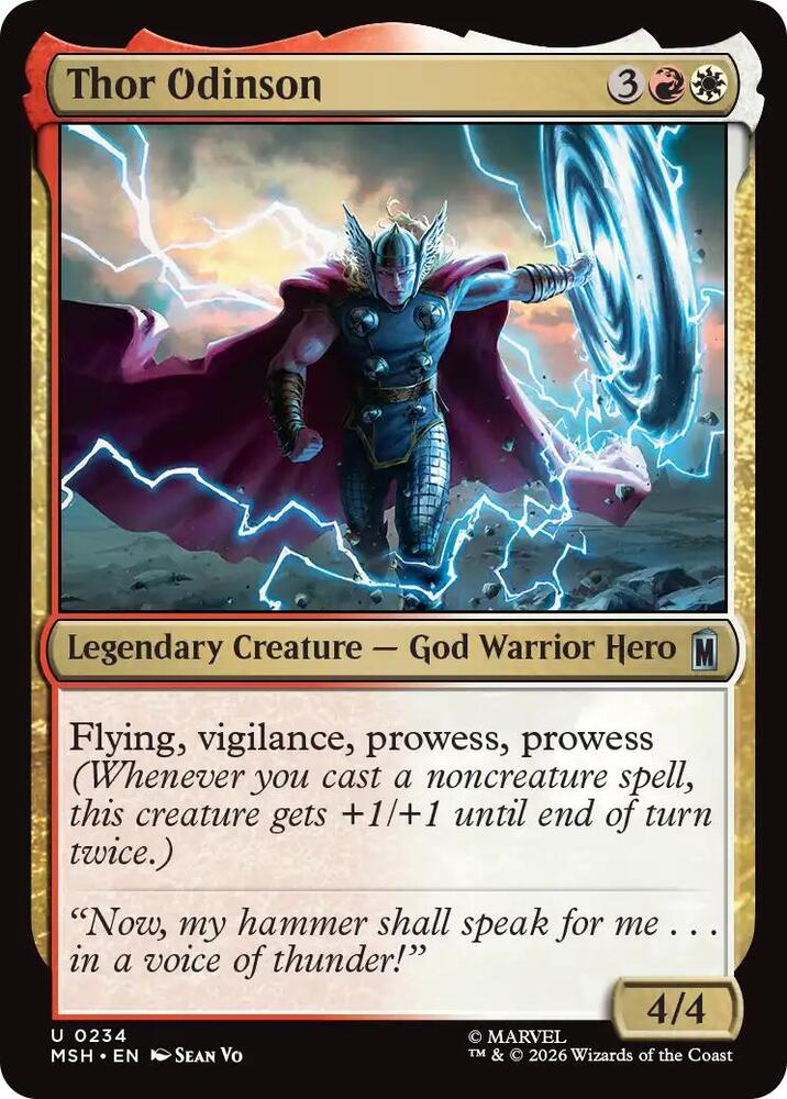 Thor Odinson (234) [Marvel Super Heroes] | Boutique FDB TCG