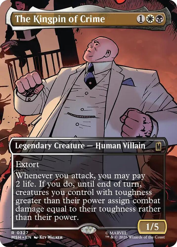 The Kingpin of Crime (Borderless) (0327) [Marvel Super Heroes] | Boutique FDB TCG