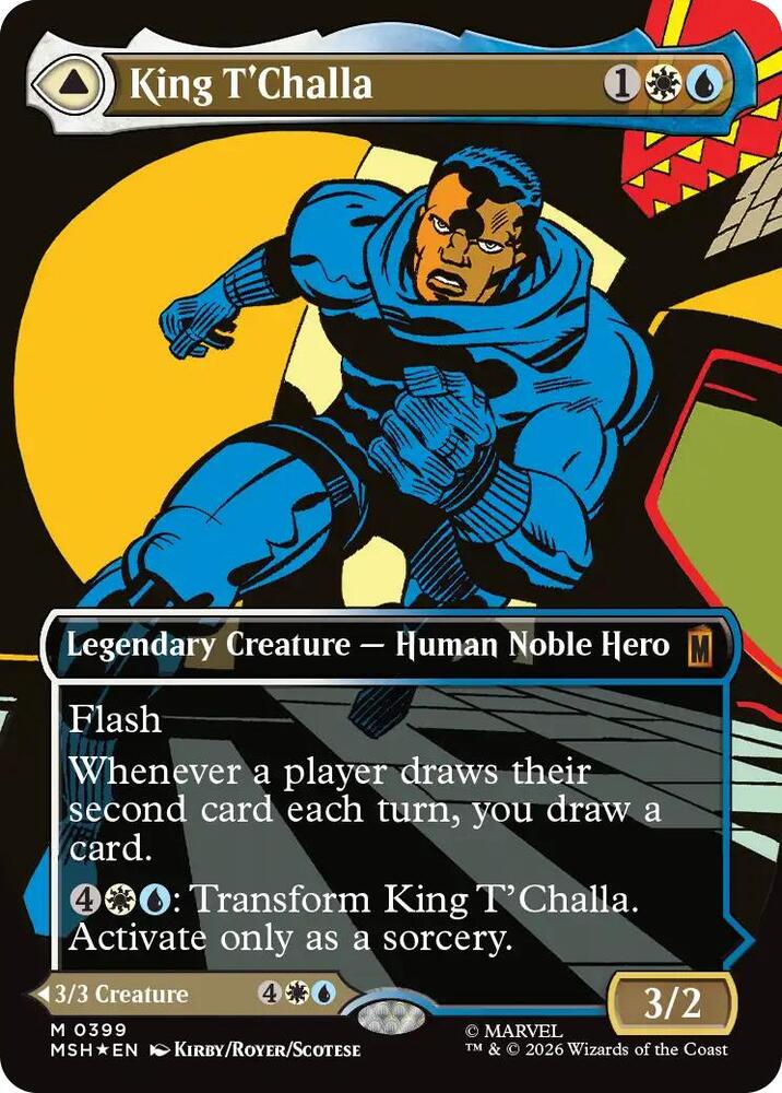 King T'Challa (Borderless) (0399) [Marvel Super Heroes] | Boutique FDB TCG
