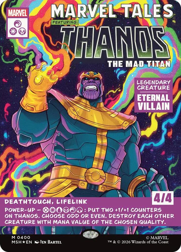 Thanos, The Mad Titan (Borderless) (0400) [Marvel Super Heroes] | Boutique FDB TCG