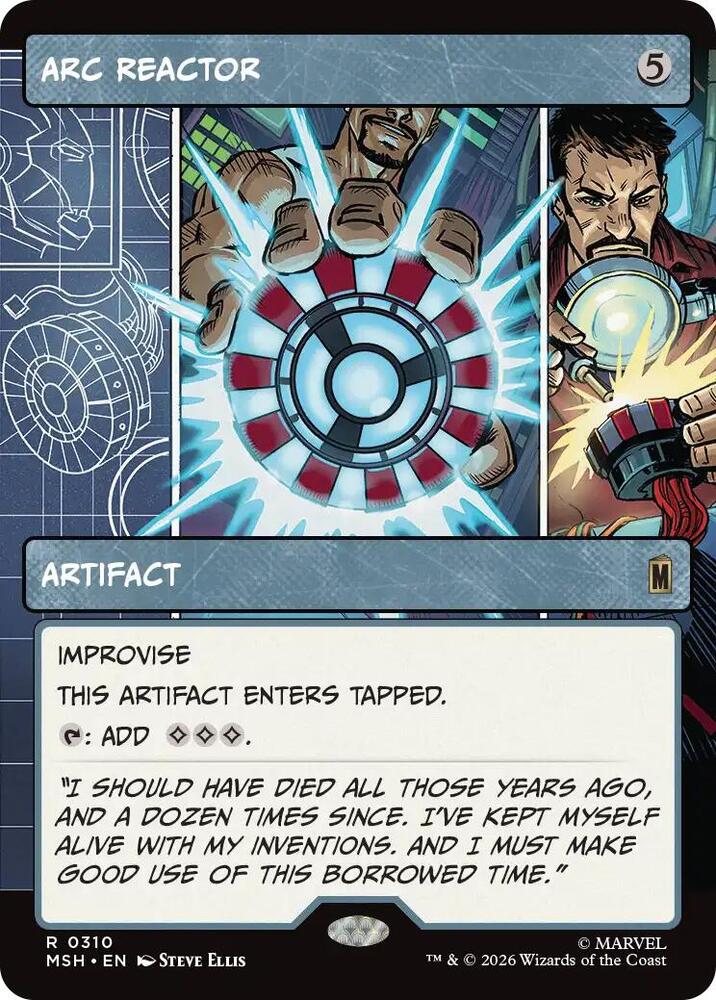 Arc Reactor (Borderless) (310) [Marvel Super Heroes] | Boutique FDB TCG