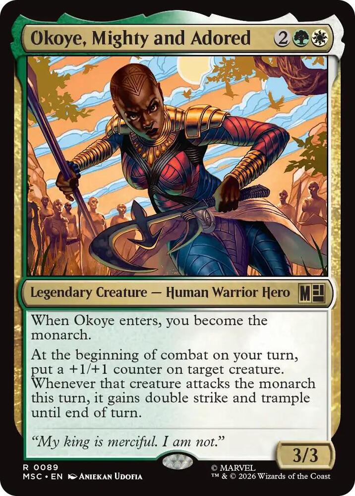 Okoye, Mighty and Adored (89) [Marvel Super Heroes Commander] | Boutique FDB TCG