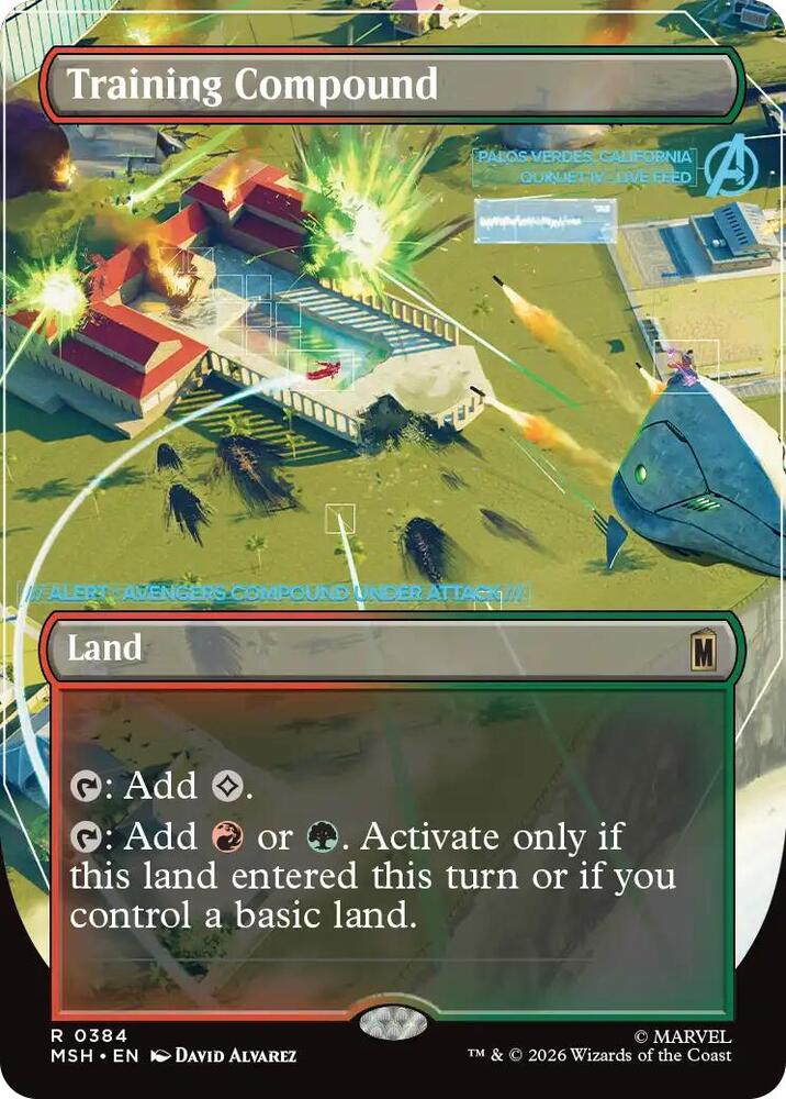 Training Compound (Borderless) (384) [Marvel Super Heroes] | Boutique FDB TCG