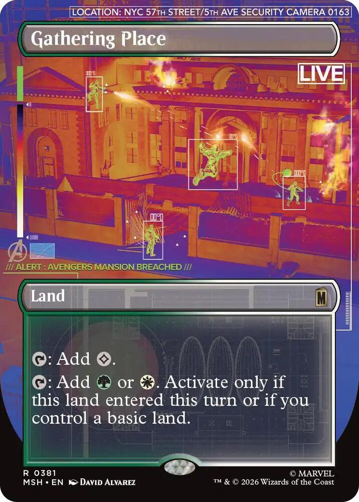 Gathering Place (Borderless) (381) [Marvel Super Heroes] | Boutique FDB TCG