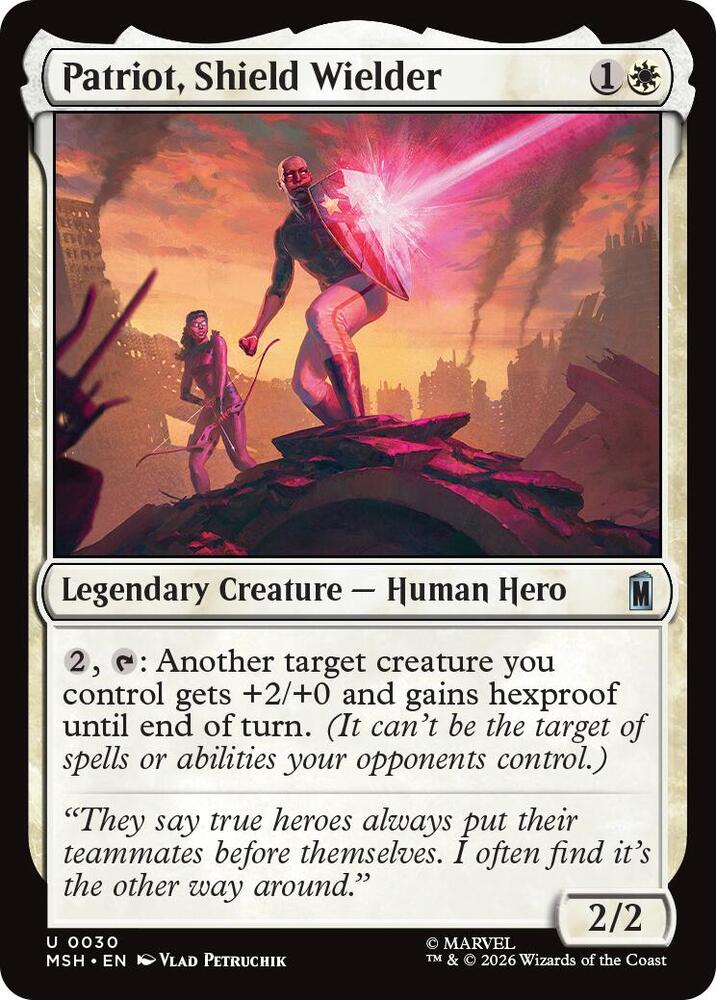 Patriot, Shield Wielder (30) [Marvel Super Heroes] | Boutique FDB TCG
