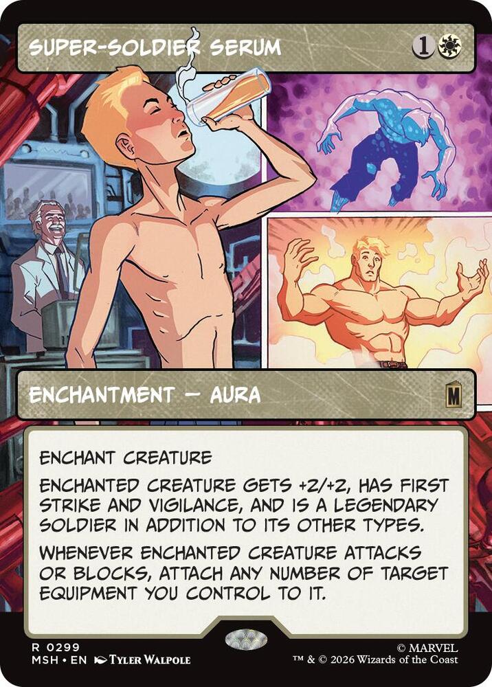 Super-Soldier Serum (Borderless) (299) [Marvel Super Heroes] | Boutique FDB TCG