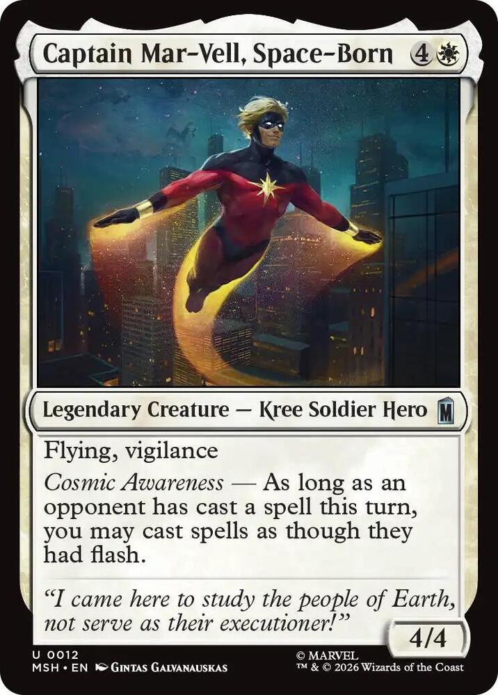 Captain Mar-Vell, Space-Born (12) [Marvel Super Heroes] | Boutique FDB TCG