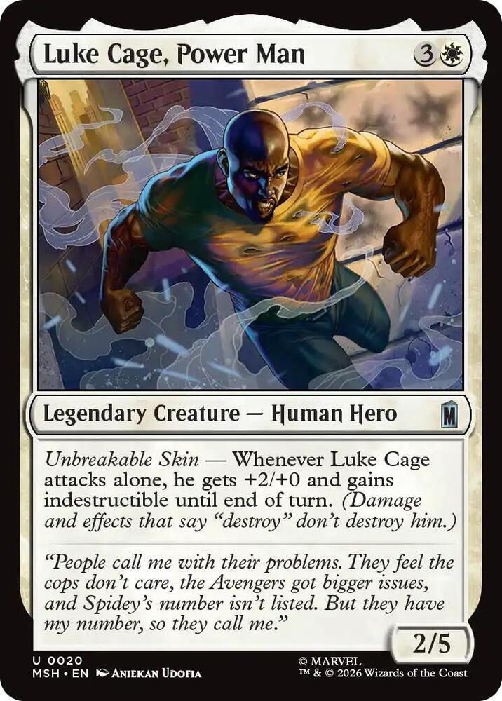 Luke Cage, Power Man (20) [Marvel Super Heroes] | Boutique FDB TCG