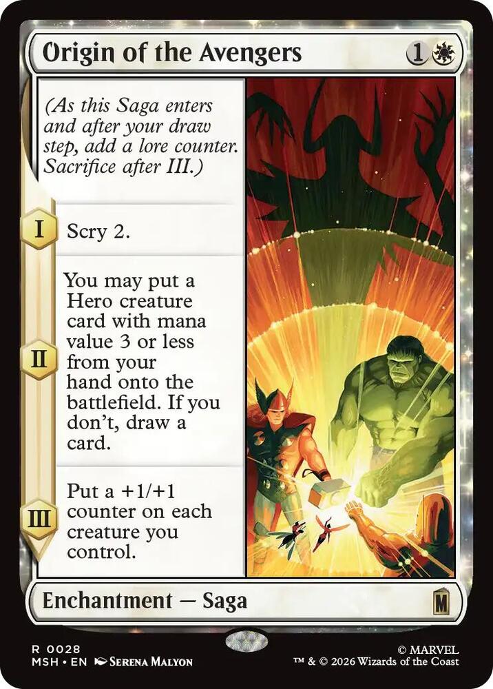 Origin of the Avengers (28) [Marvel Super Heroes] | Boutique FDB TCG