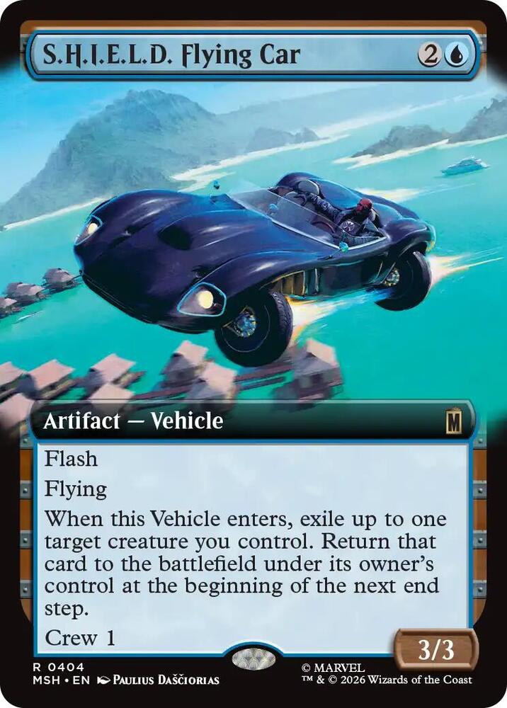 S.H.I.E.L.D. Flying Car (Extended Art) (404) [Marvel Super Heroes] | Boutique FDB TCG