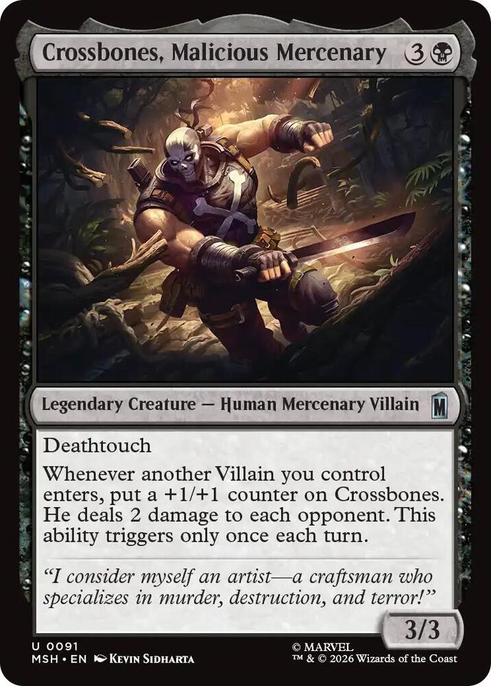 Crossbones, Malicious Mercenary (91) [Marvel Super Heroes] | Boutique FDB TCG