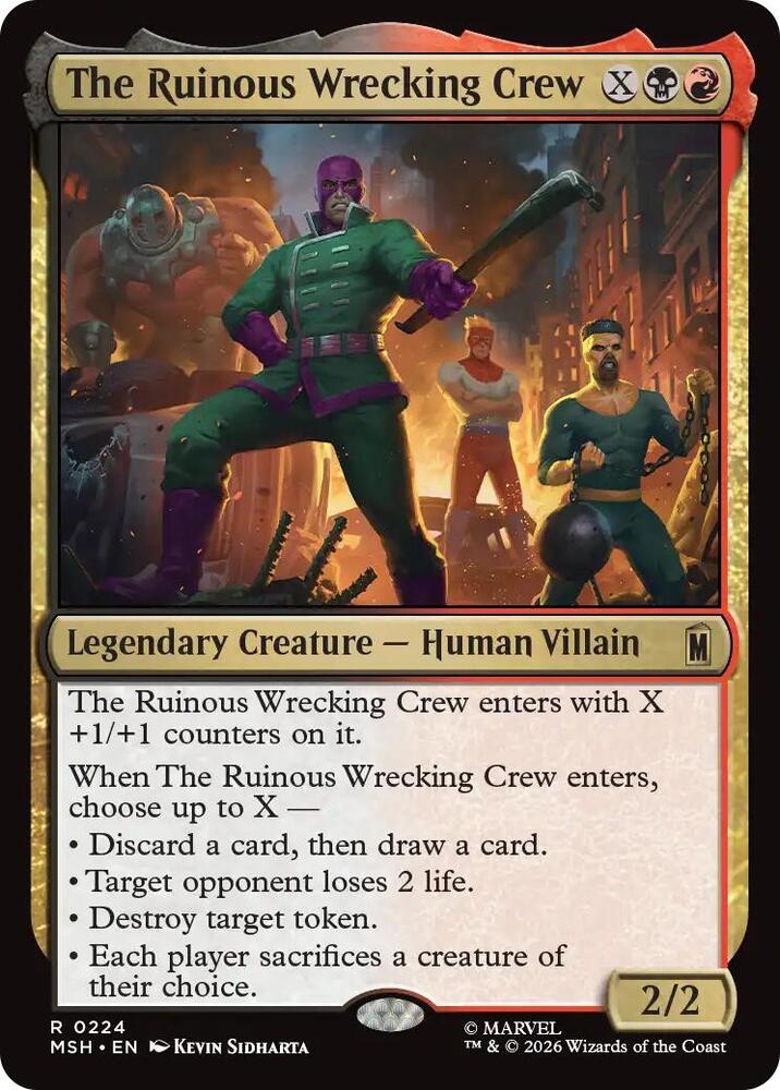 The Ruinous Wrecking Crew (224) [Marvel Super Heroes] | Boutique FDB TCG